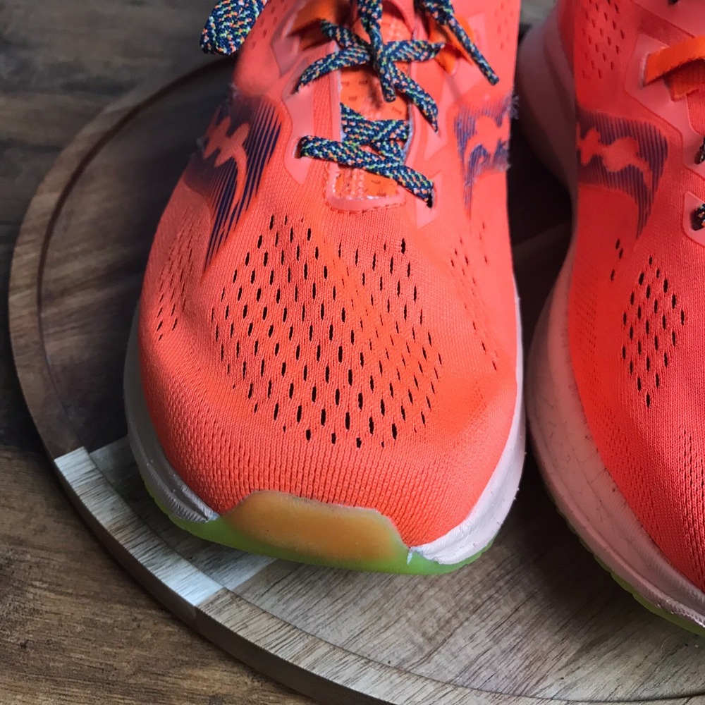 Saucony Men's Bright Orange Athletic Running Shoes - Picture 5 of 12